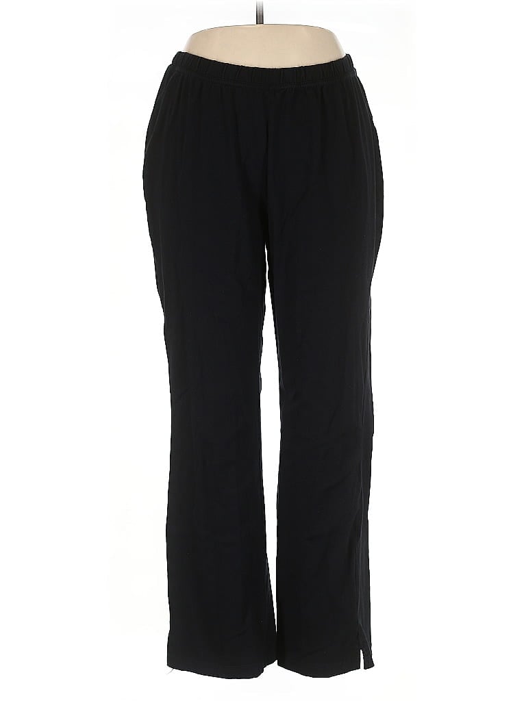 Pre-owned Woman Within Casual Pants In Black