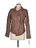 Q40 100% Leather Brown Leather Jacket Size M - photo 1