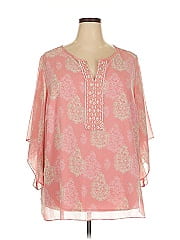 Belle By Kim Gravel 3/4 Sleeve Blouse