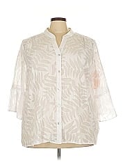 Ruby Rd. 3/4 Sleeve Button Down Shirt
