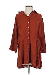 L Space 3/4 Sleeve Button Down Shirt