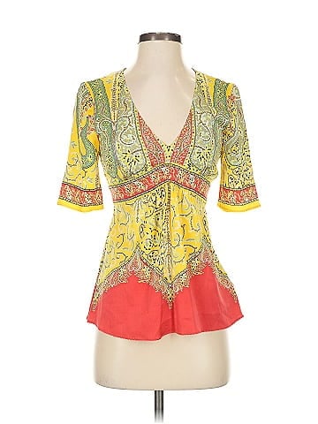 Elie Tahari 3/4 Sleeve Silk Top (view 1)