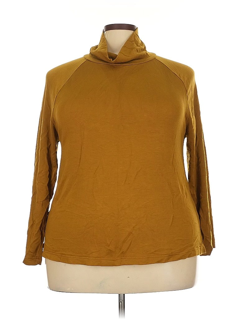 Lou & Grey for LOFT Gold Long Sleeve Turtleneck Size XXL - photo 1