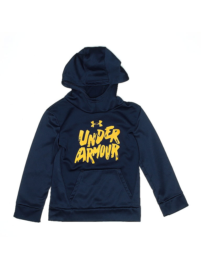 Click to view more detailed imagery on our partner's website Pre-owned Under Armour Kids' Pullover Hoodie In Blue