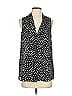 Lark & Ro 100% Polyester Polka Dots Black Sleeveless Blouse Size S - photo 1