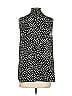 Lark & Ro 100% Polyester Polka Dots Black Sleeveless Blouse Size S - photo 2