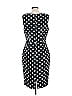 David Meister 100% Acetate Polka Dots Black Cocktail Dress Size 12 - photo 2