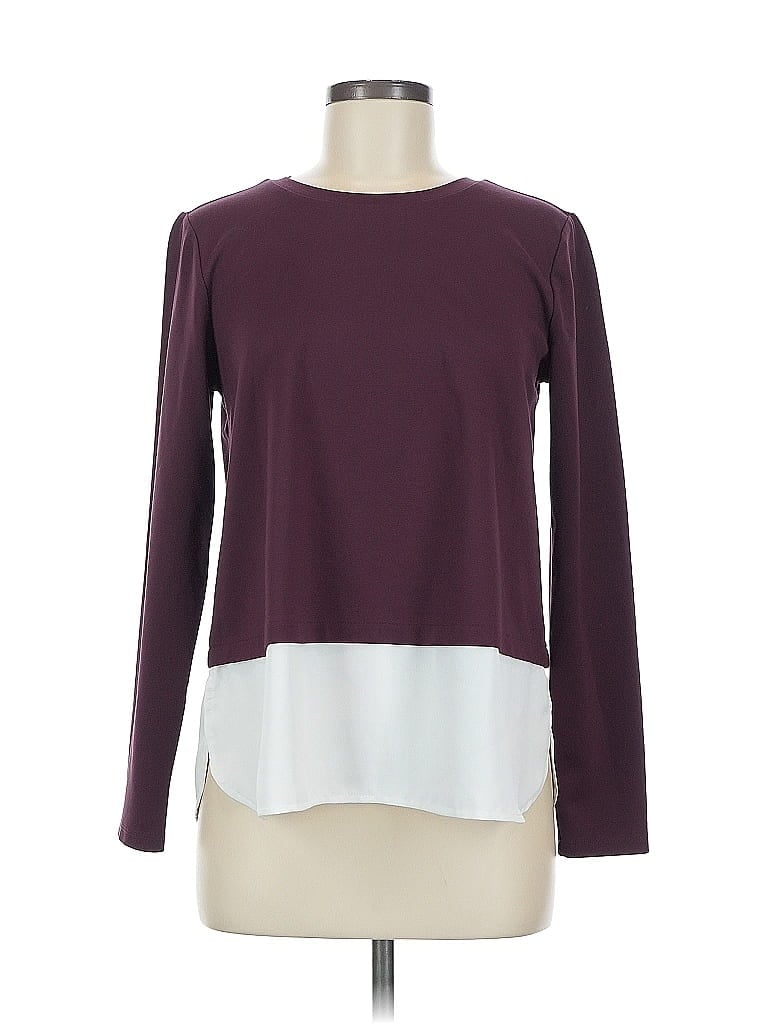 Ann Taylor Burgundy Long Sleeve Top Size M - photo 1