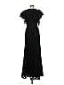 ML Monique Lhuillier 100% Polyester Black Cocktail Dress Size 6 - photo 2