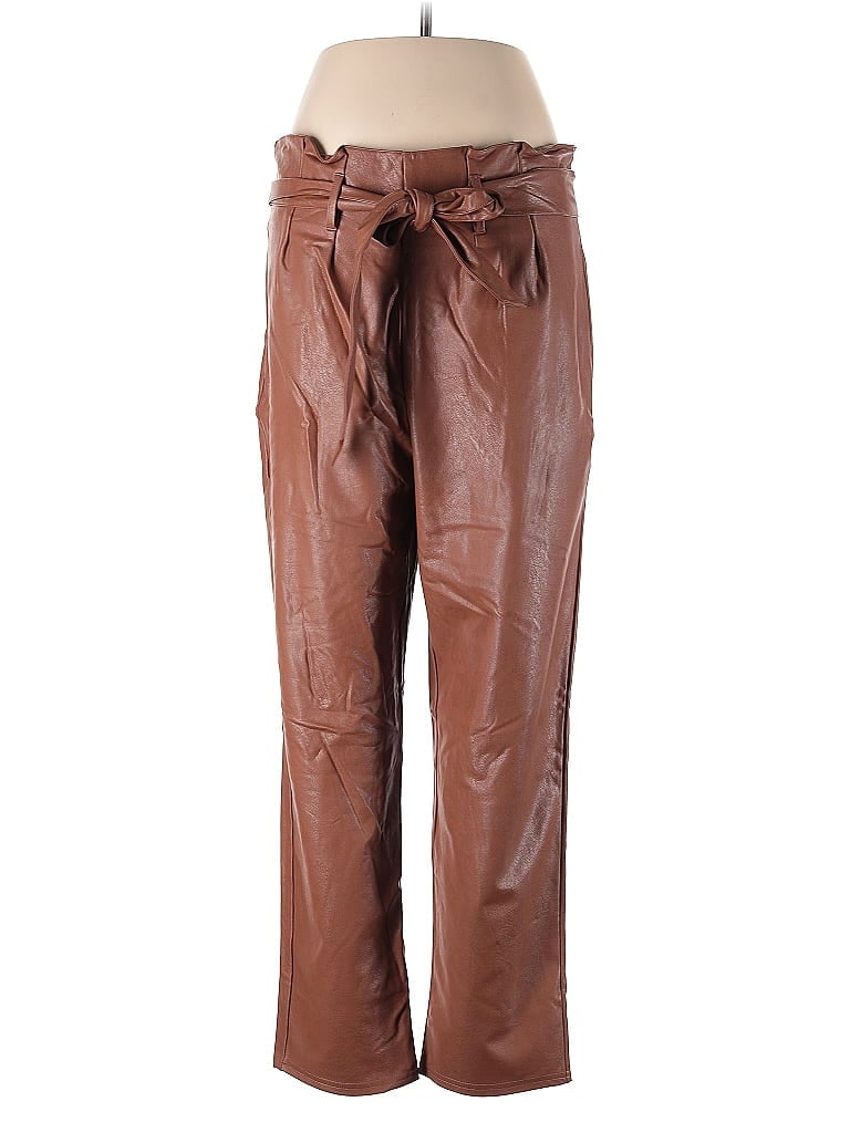 Commando Brown Faux Leather Pants Size L - photo 1
