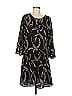 Chelsea28 100% Polyester Paisley Black Casual Dress Size M - photo 1