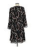 Chelsea28 100% Polyester Paisley Black Casual Dress Size M - photo 2