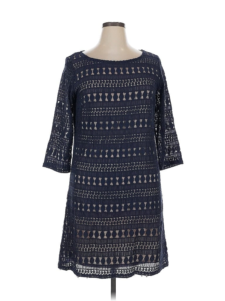 Pre-owned Sharagano Casual Dress In Blue