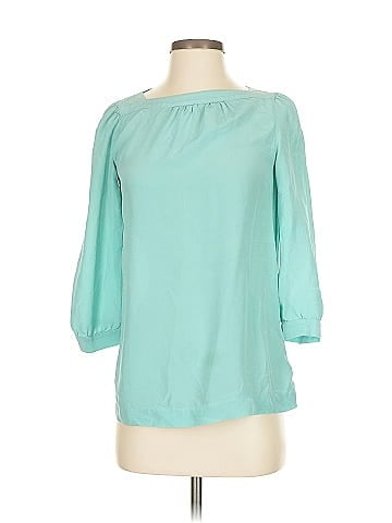 Fossil 3/4 Sleeve Silk Top (view 1)