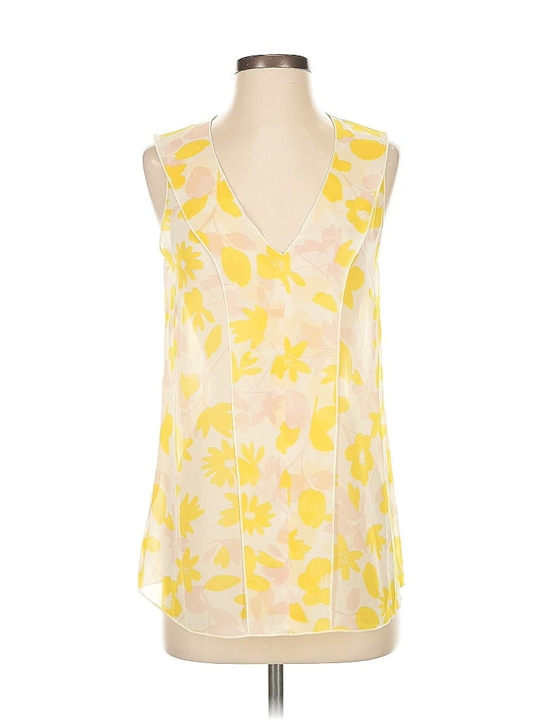 Click to view more detailed imagery on our partner's website Pre-owned Cabi Sleeveless Blouse In Yellow