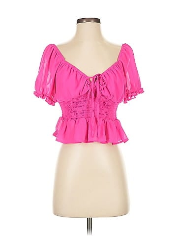 She + Sky Short Sleeve Blouse (view 1)