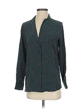 Sézane Long Sleeve Silk Top