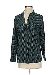 Sézane Long Sleeve Silk Top