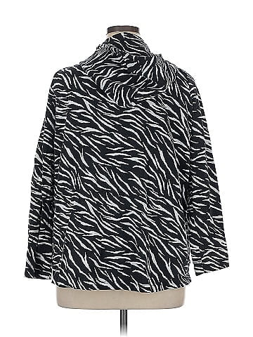 Susan Graver Zip Up Hoodie (view 2)