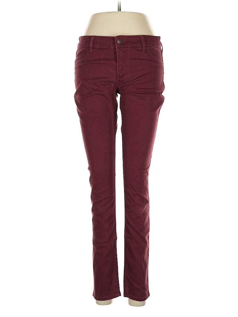 Click to view more detailed imagery on our partner's website Pre-owned Abercrombie & Fitch Jeans In Burgundy