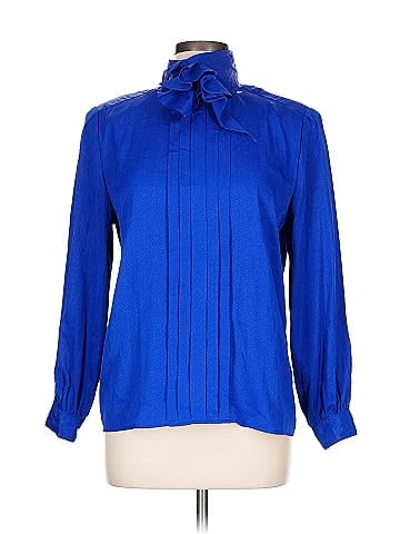 Laura & Jayne Vibrant Blue Long Sleeve Blouse (view 1)