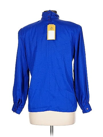 Laura & Jayne Vibrant Blue Long Sleeve Blouse (view 2)