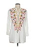 Solitaire White 3/4 Sleeve Blouse Size M - photo 1