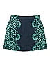 T by Talbots Graphic Teal Casual Skirt Size L - photo 1