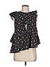 Sea New York 100% Cotton Floral Black Sleeveless Blouse Size 6 - photo 1