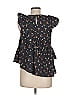 Sea New York 100% Cotton Floral Black Sleeveless Blouse Size 6 - photo 2