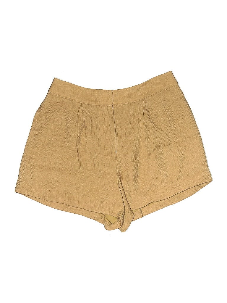 Pre-owned Something Navy Khaki Shorts In Gold