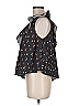 Sea New York 100% Cotton Floral Black Sleeveless Blouse Size 6 - photo 4