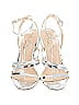 Nina Graphic White Silver Heels Size 9 - photo 2