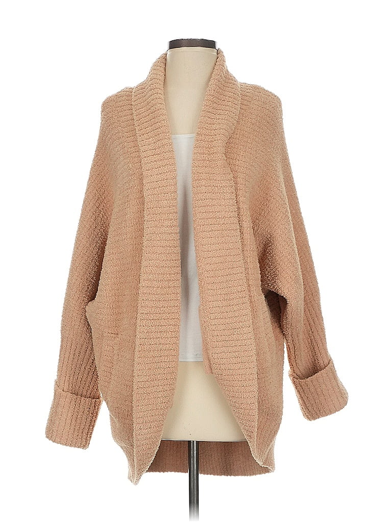 Barefoot Dreams 100% Polyester Tan Cardigan Size S - photo 1