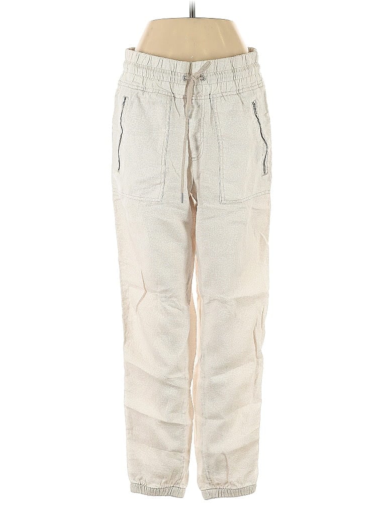Pre-owned Athleta Cargo Pants In White