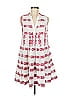 Elan White Burgundy Casual Dress Size M - photo 1
