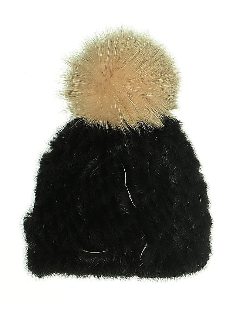 Jocelyn 100% Polyester Black Gray Beanie One size - photo 1