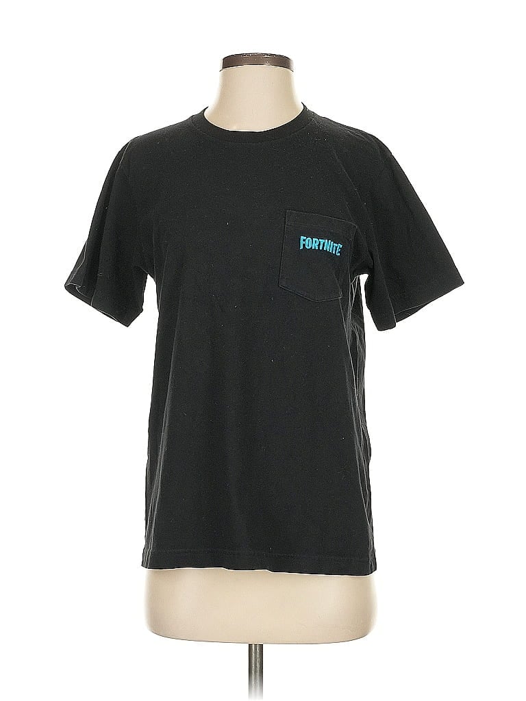 UT for Uniqlo 100% Cotton Black Short Sleeve Top Size S - photo 1