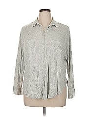 Lou & Grey For Loft 3/4 Sleeve Button Down Shirt
