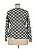 Kim Rogers 100% Cotton Checkered-gingham Green Long Sleeve T-Shirt Size XXL - photo 2