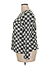 Kim Rogers 100% Cotton Checkered-gingham Green Long Sleeve T-Shirt Size XXL - photo 5
