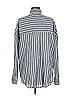 O'Neill 100% Cotton Stripes Gray Long Sleeve Button-Down Shirt Size M - photo 2