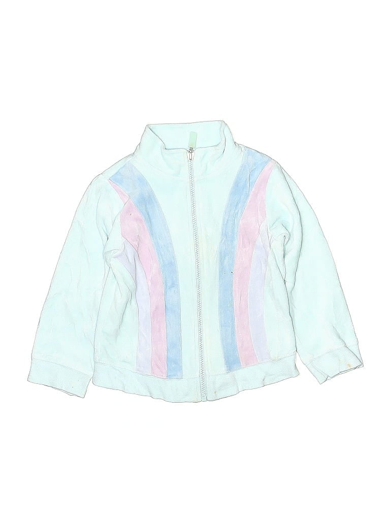 Gymboree Tie-dye Stripes Blue White Track Jacket Size 5 (big kids) - photo 1