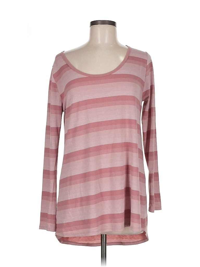 Pre-owned Lularoe Long Sleeve T-shirt In Pink