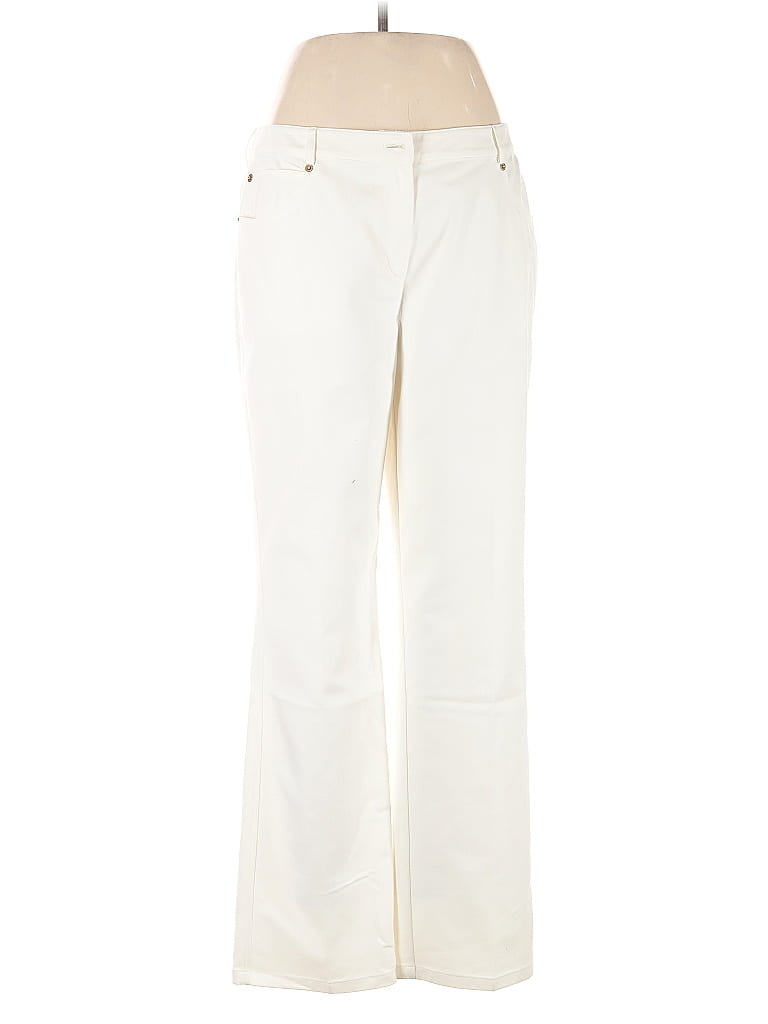 St. John Ivory Casual Pants Size 12 - photo 1