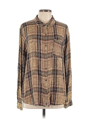 Mystree Long Sleeve Button-Down Shirt (view 1)