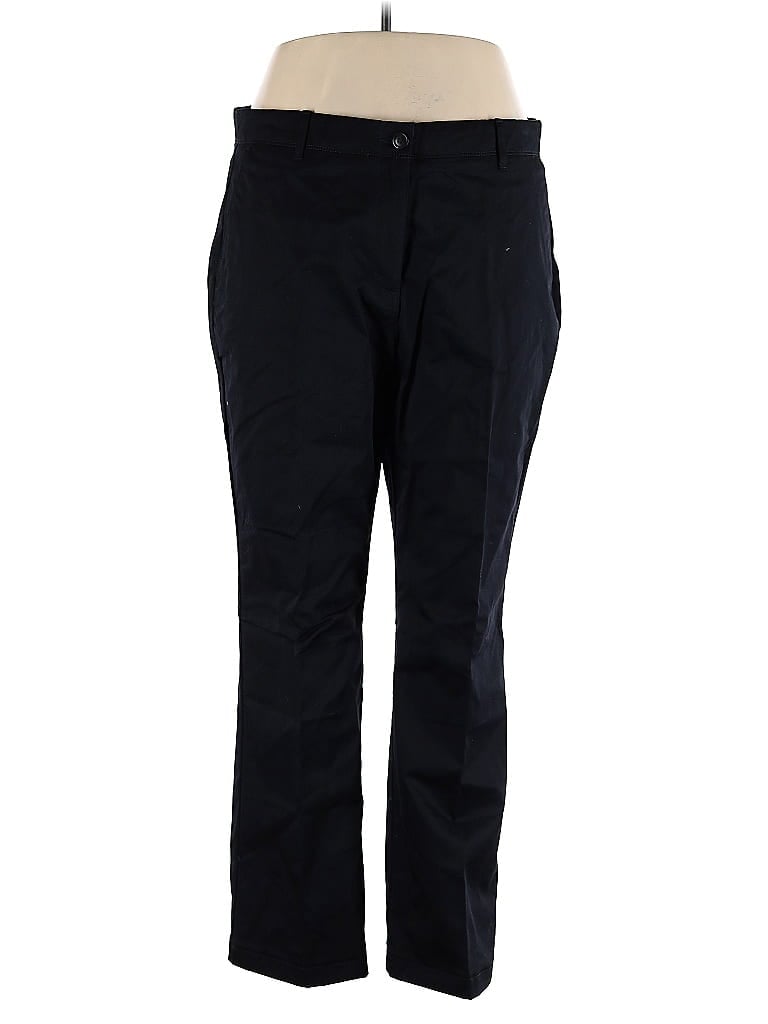 Pre-owned Lands' End Casual Pants In Black