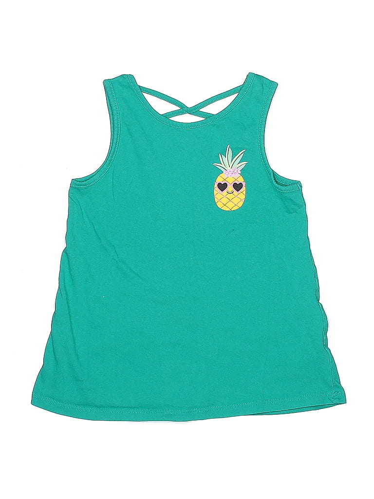 Jumping Beans Teal Sleeveless T-Shirt Size 7 - photo 1