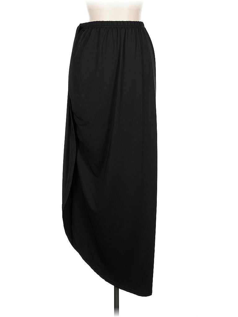 Zaful Solid Black Formal Skirt Size 10 - photo 1