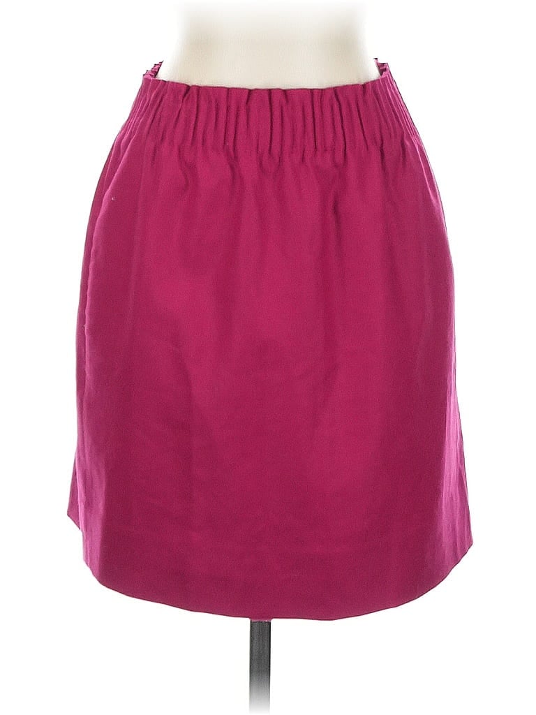 Pre-owned J.crew Factory Store Casual Skirt In Burgundy